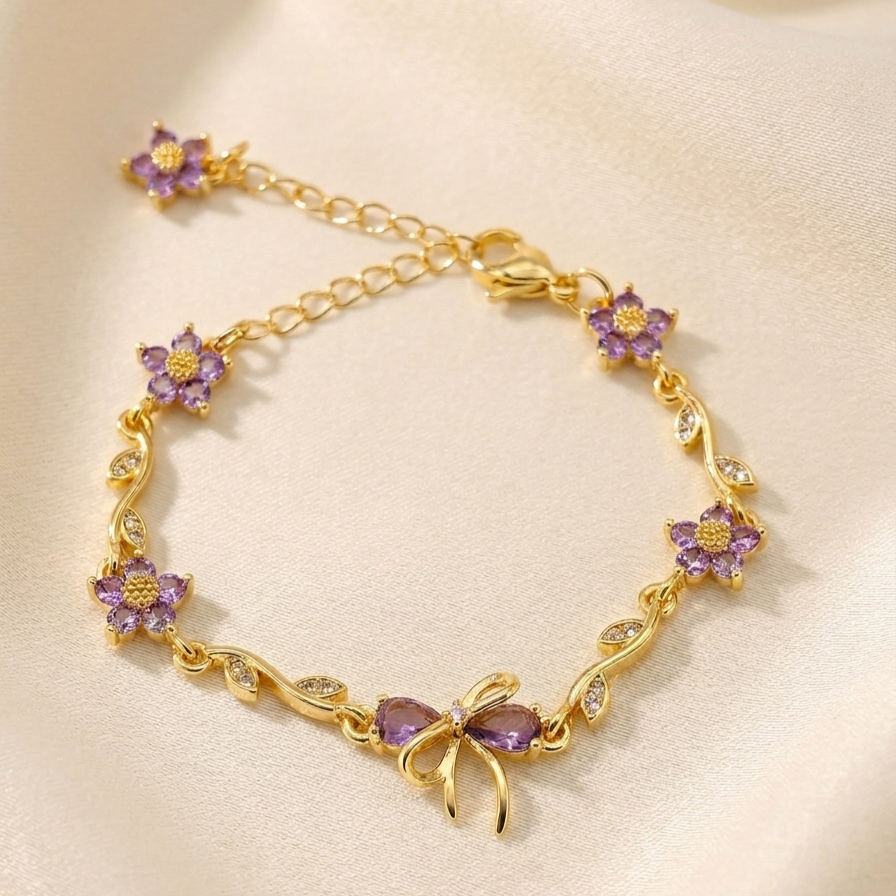 The Sweet Violet Vine Bracelet