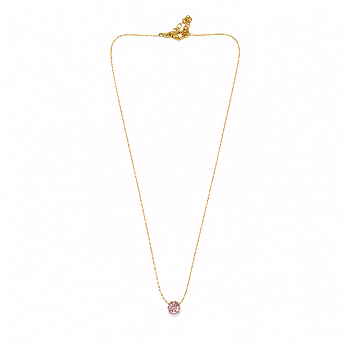 The Pink Solitaire Necklace