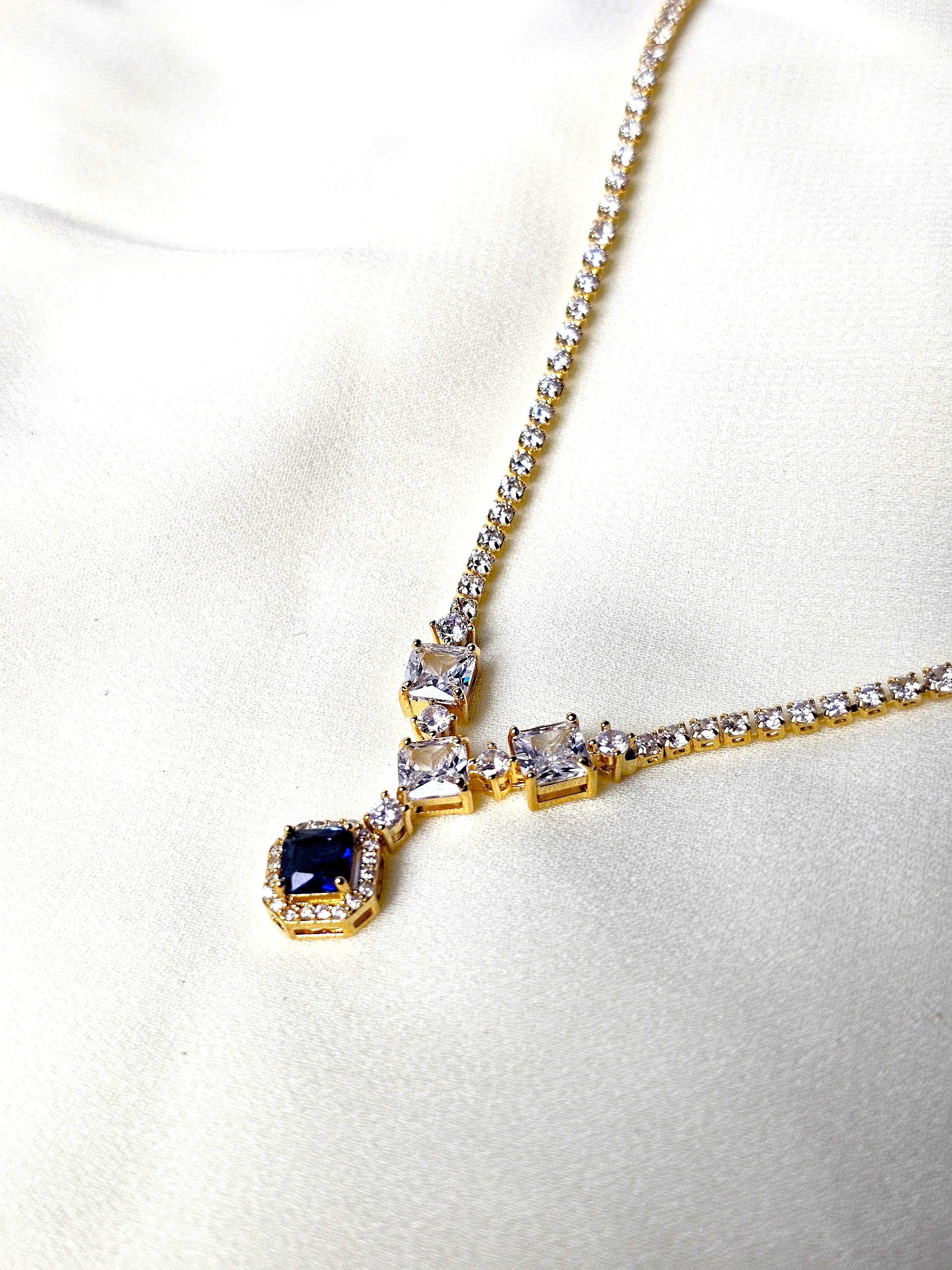 The Midnight Blue Tennis Necklace