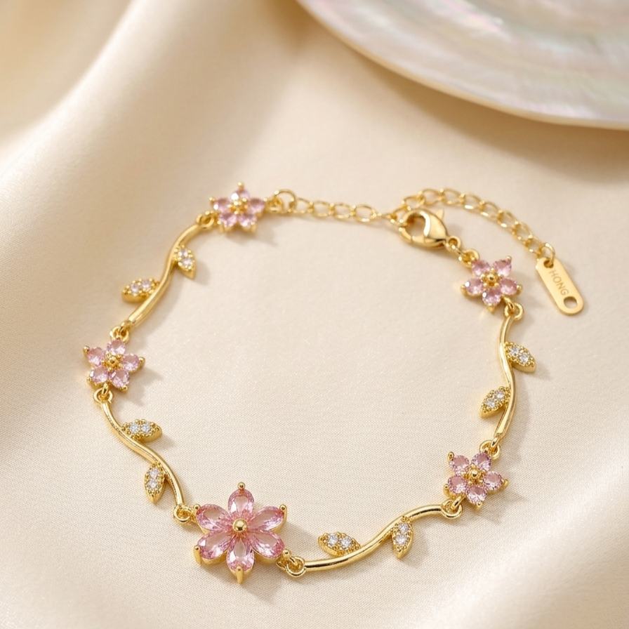 The Blooming Sakura Vine Bracelet
