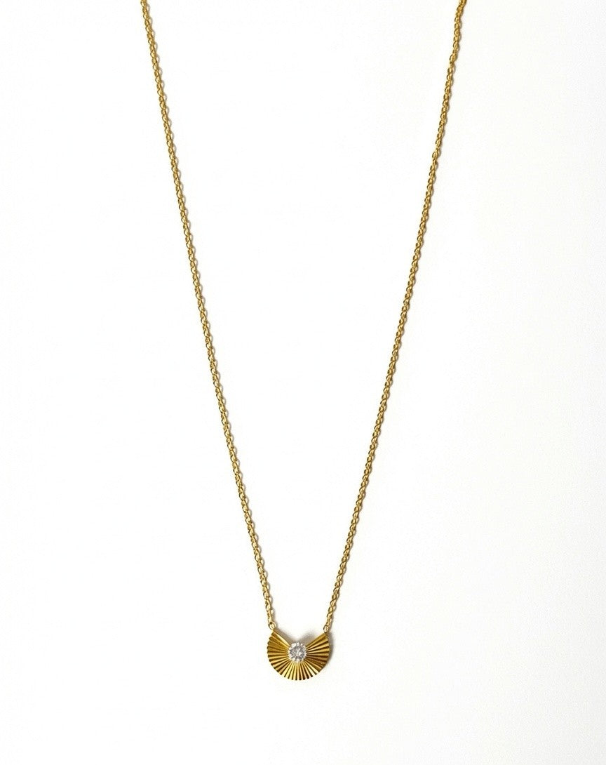 The Solis Fan Necklace