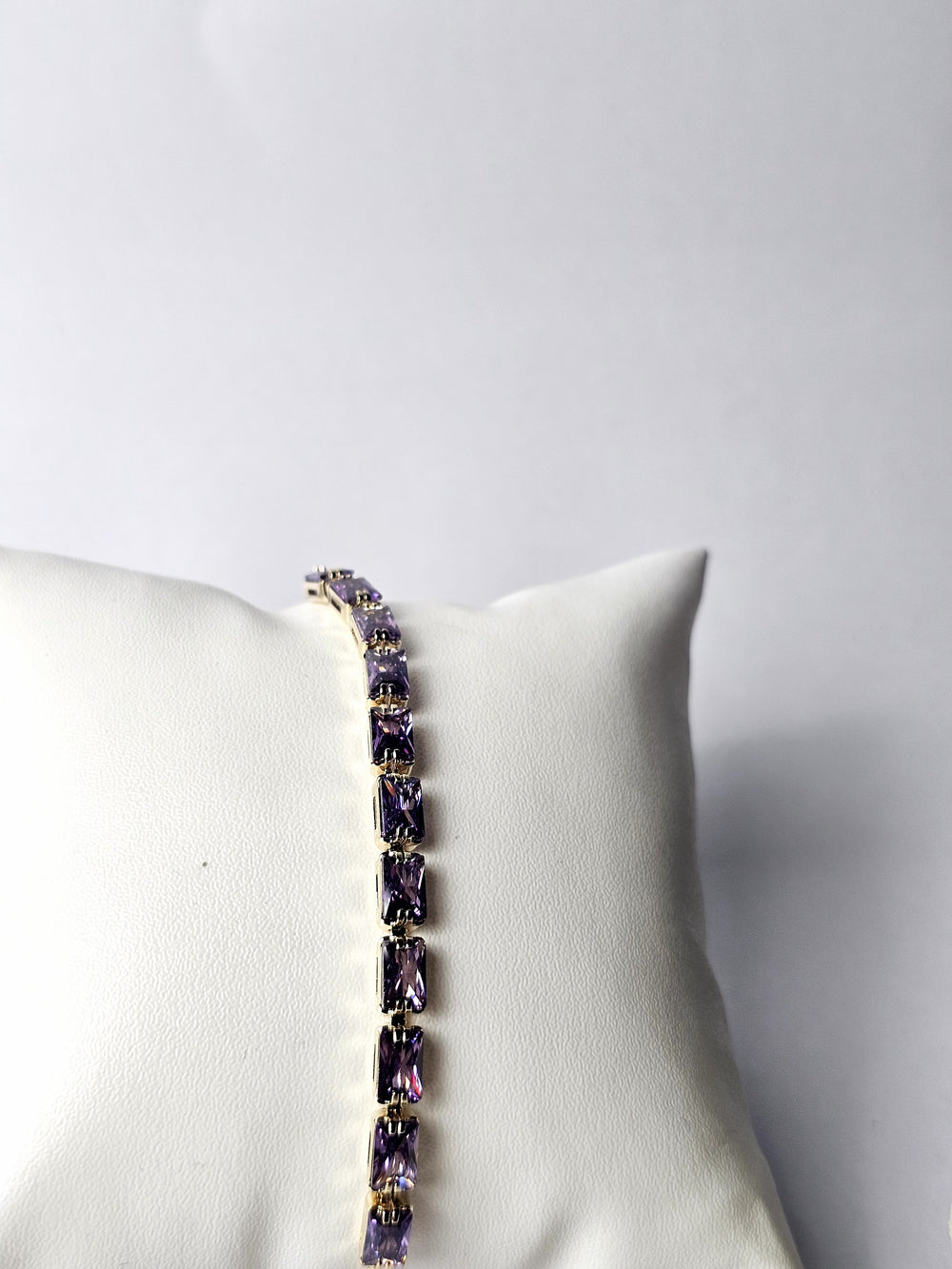 Amethyst Baguette Tennis Hybrid Bracelet