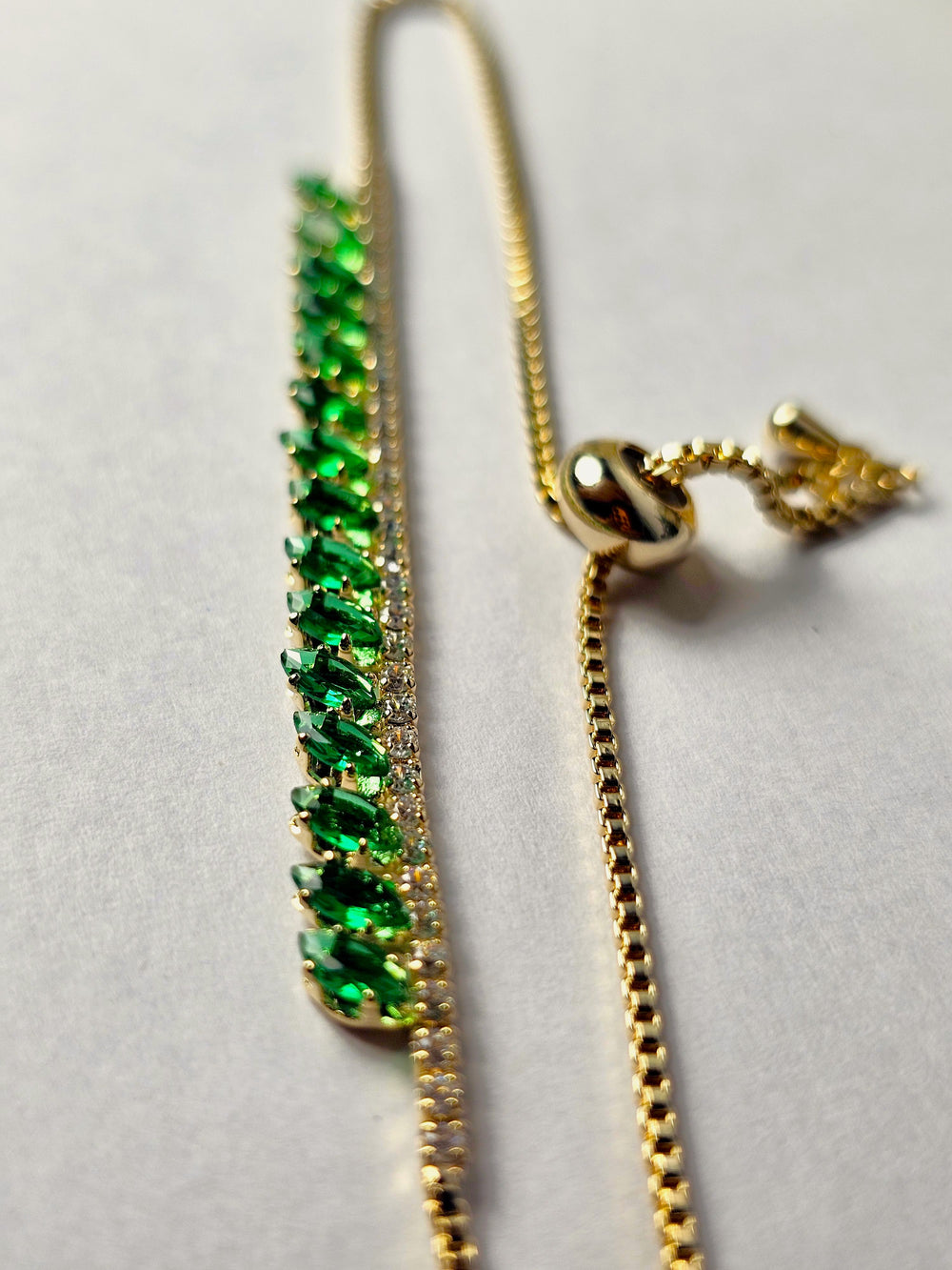 Emerald Marquise Tennis Hybrid Bracelet