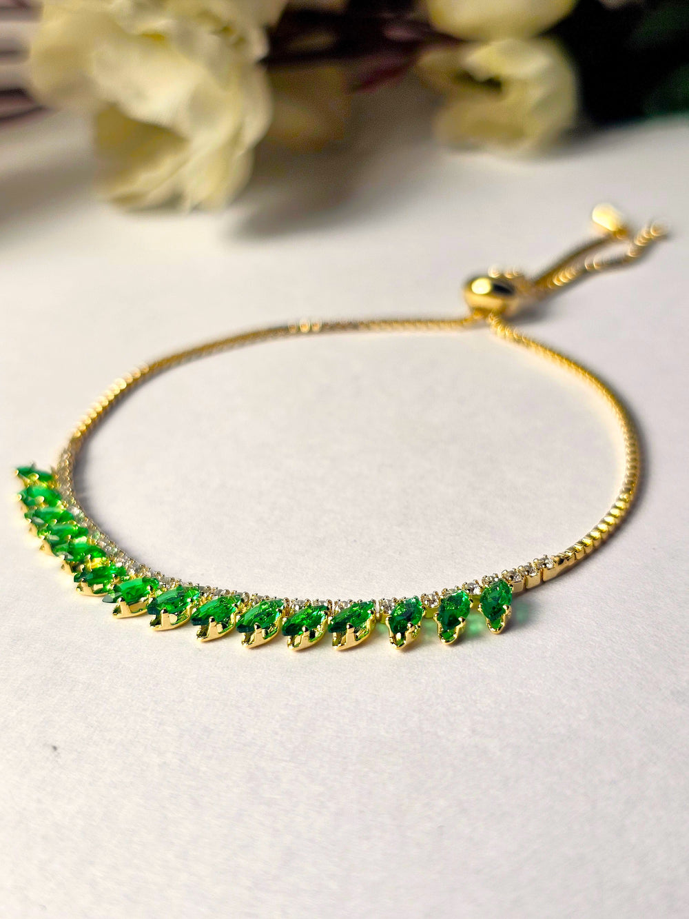 Emerald Marquise Tennis Hybrid Bracelet