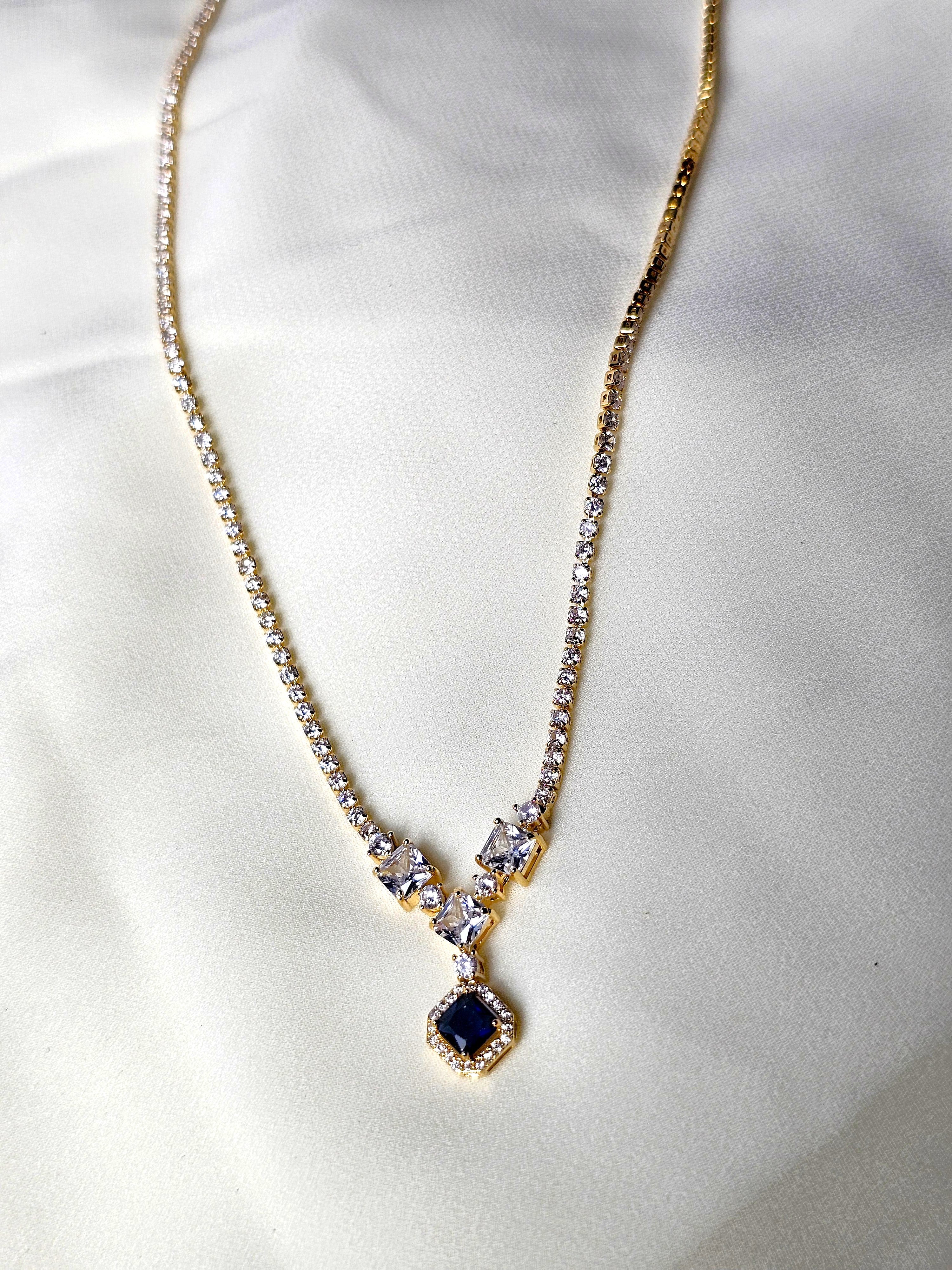 The Midnight Blue Tennis Necklace