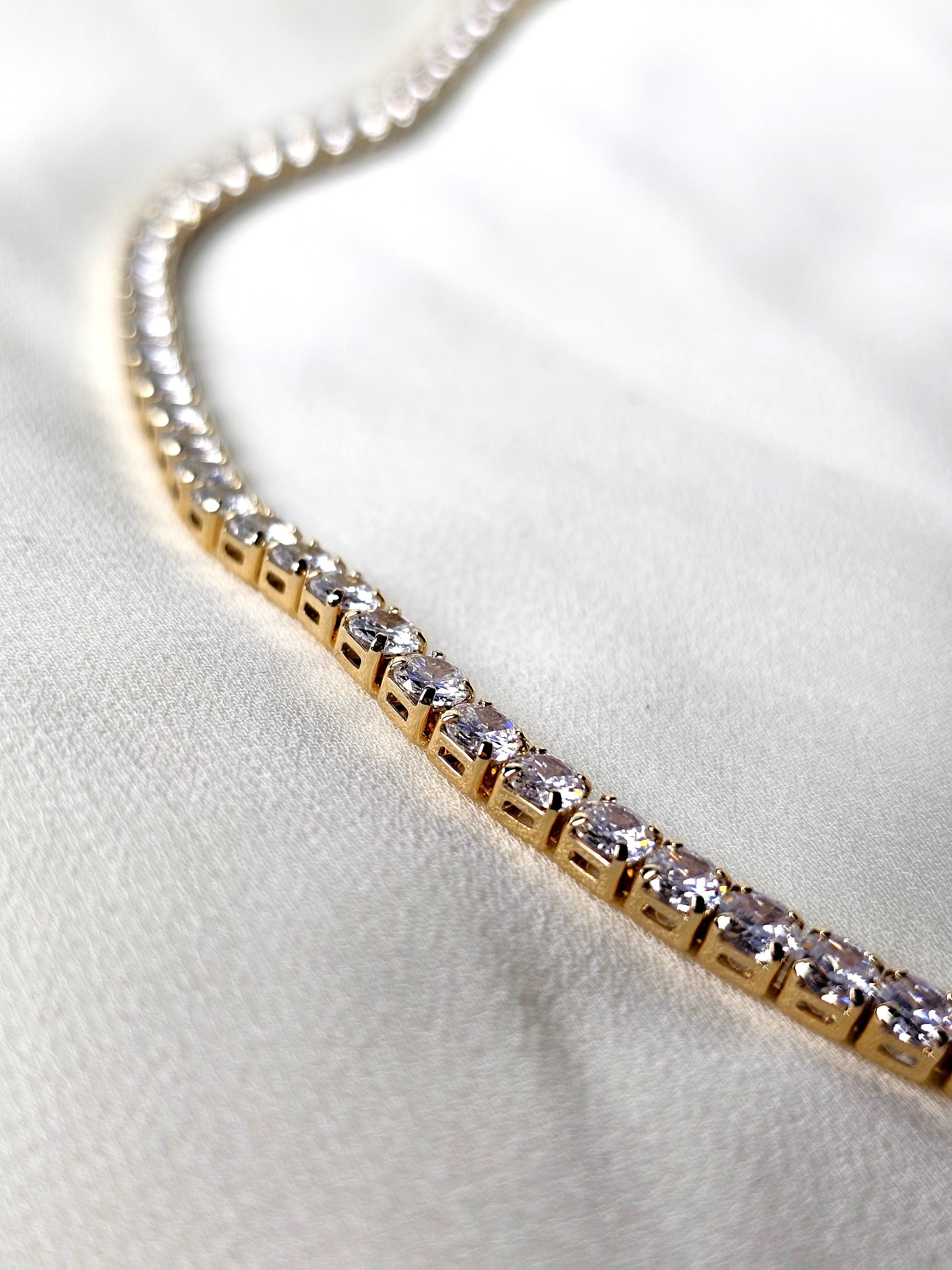 The Golden Classic Tennis Necklace