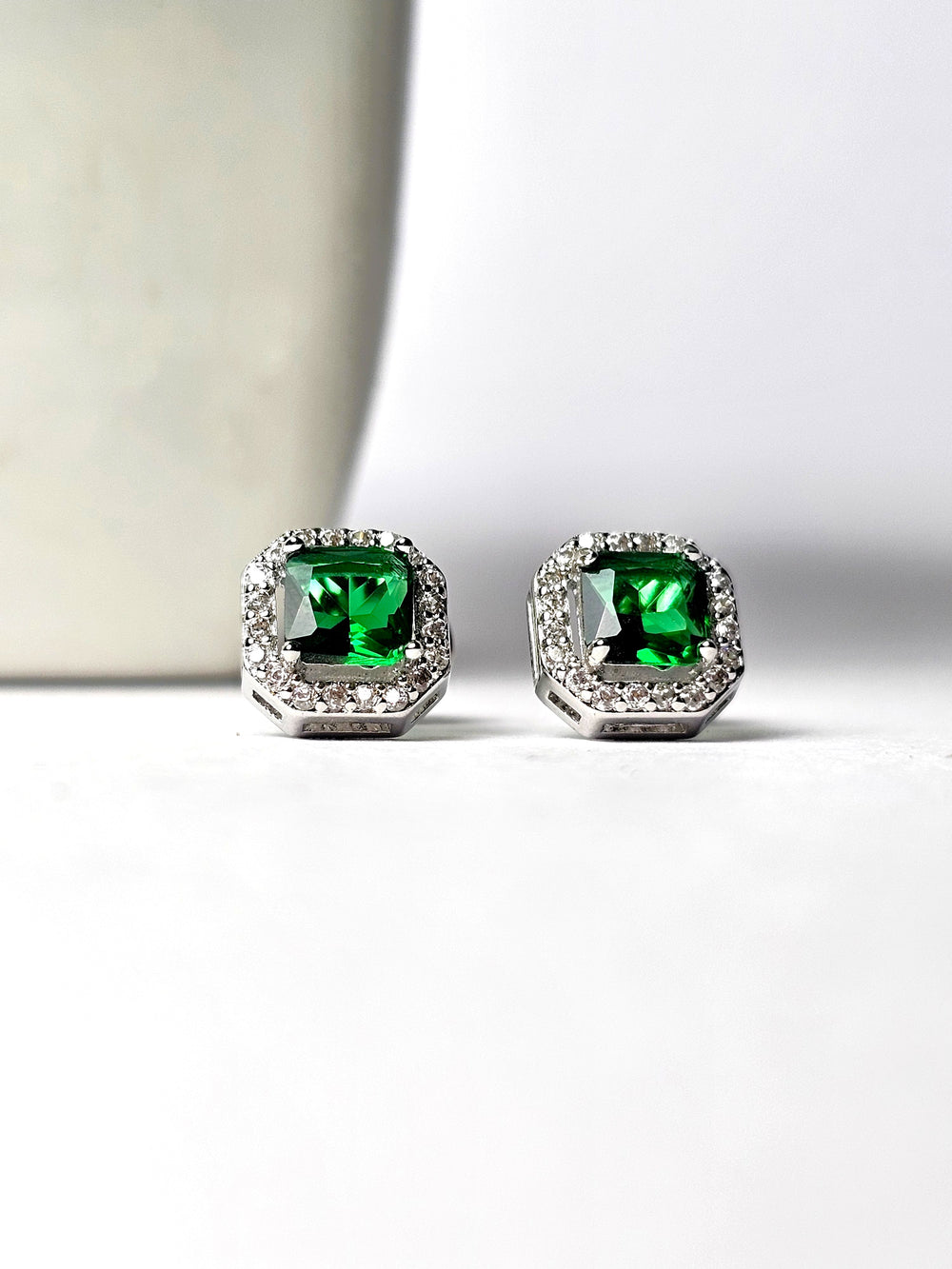 The Emerald Green Stud Earrings
