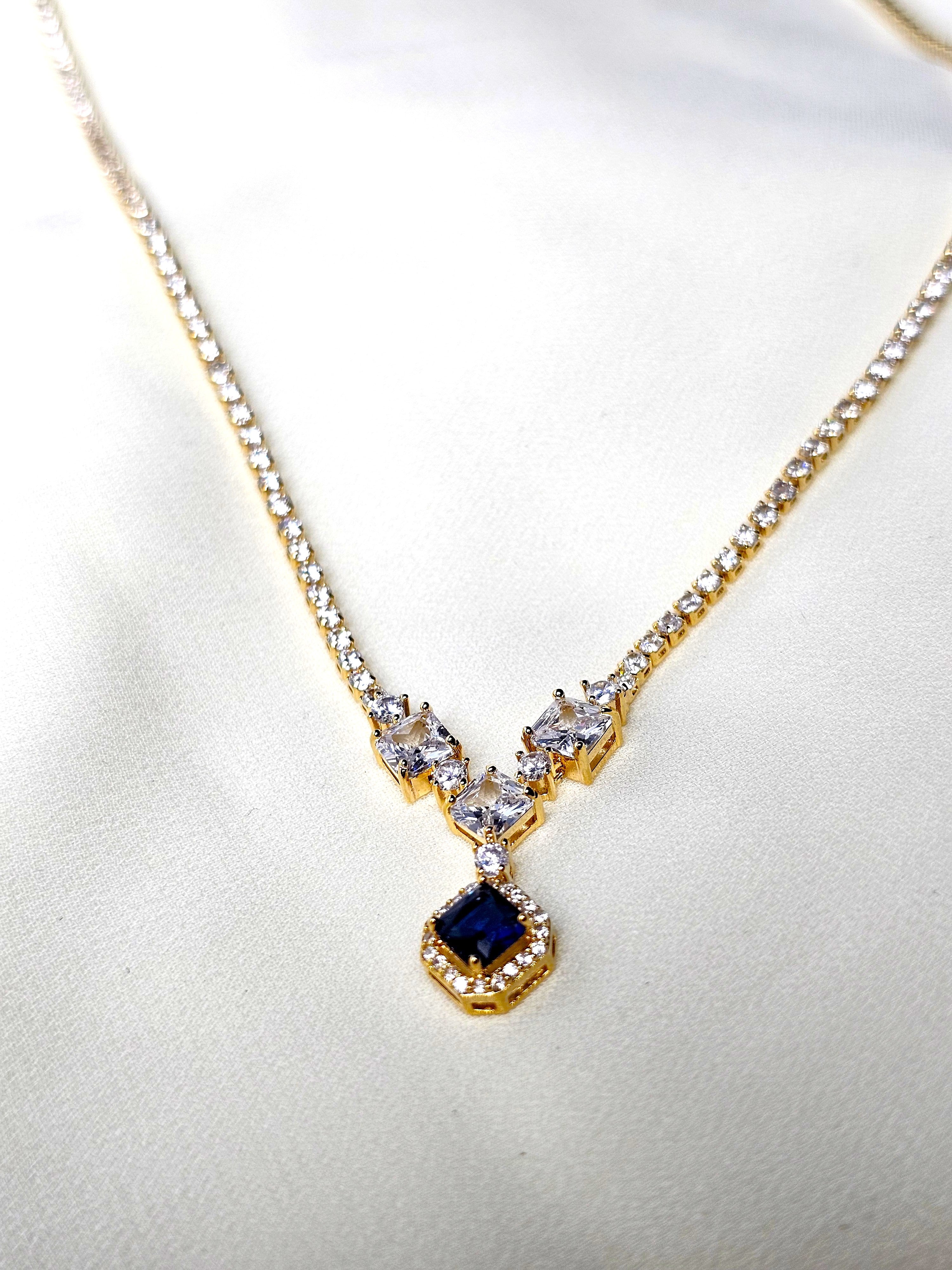 The Midnight Blue Tennis Necklace