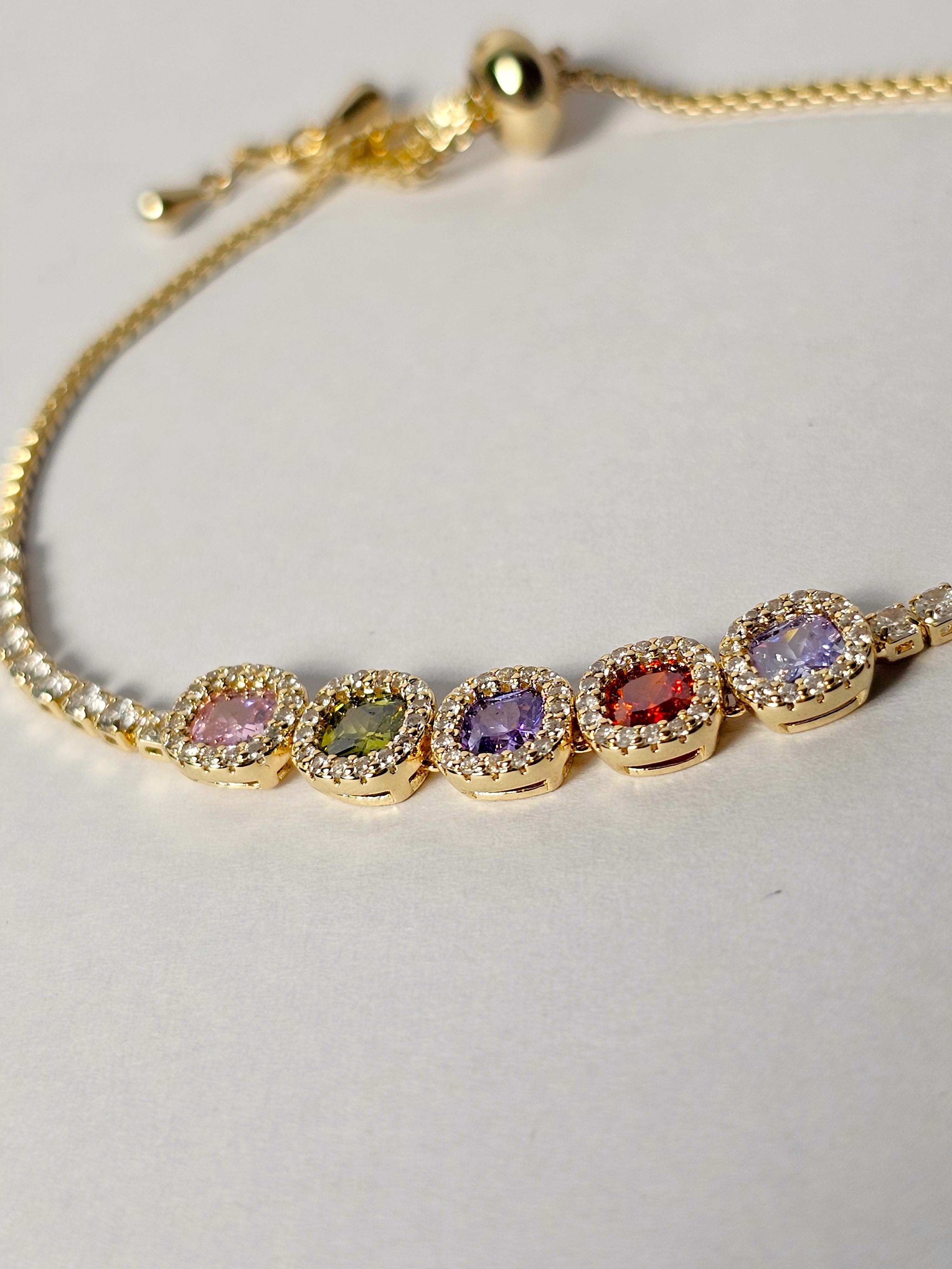 The Dainty Multi-Color Tennis Hybrid Bracelet