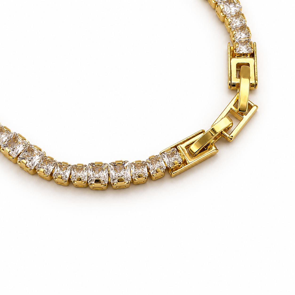 The Princess-Cut Tennis Bracelet