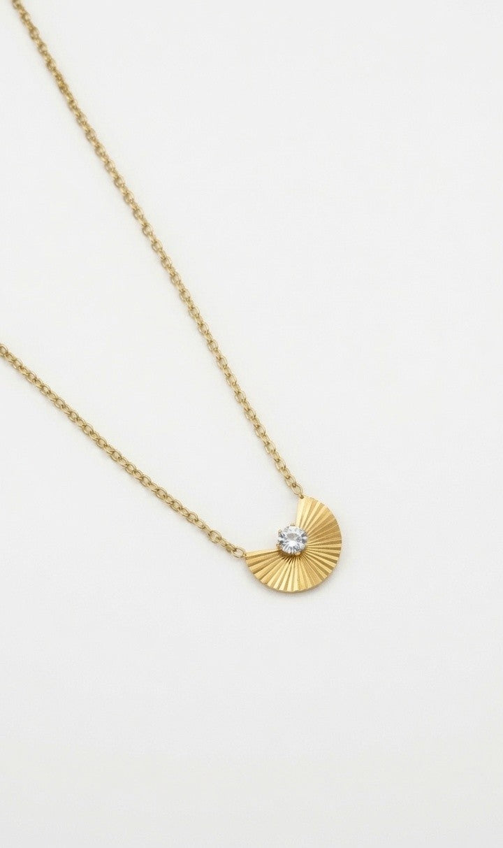 The Solis Fan Necklace