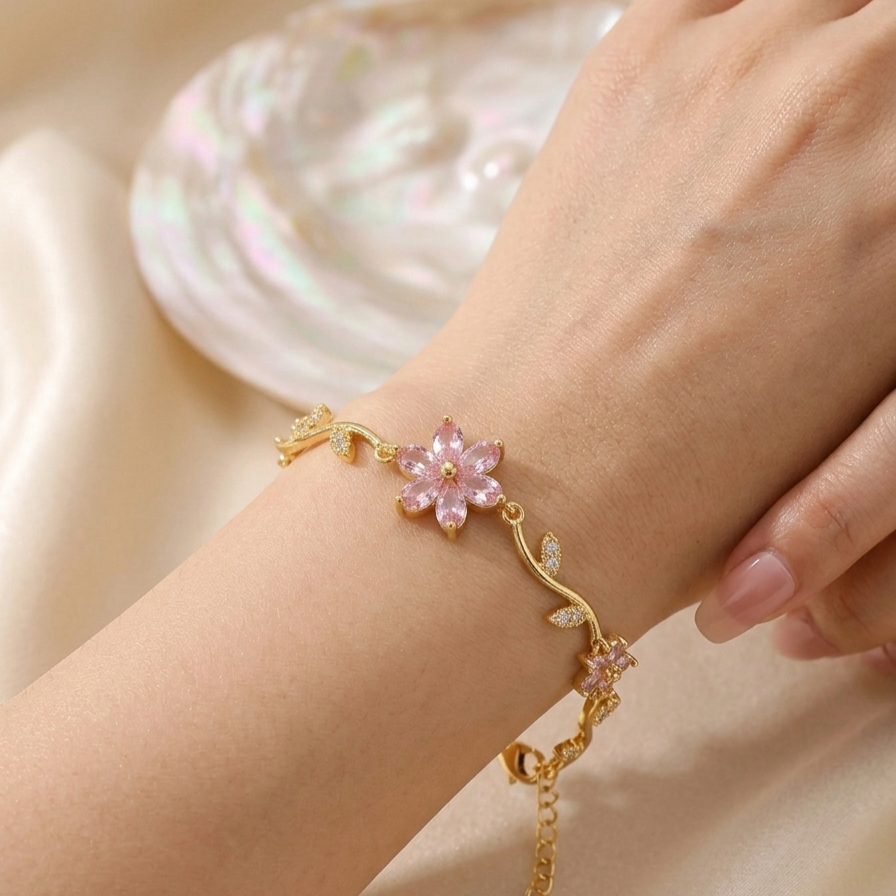 The Blooming Sakura Vine Bracelet