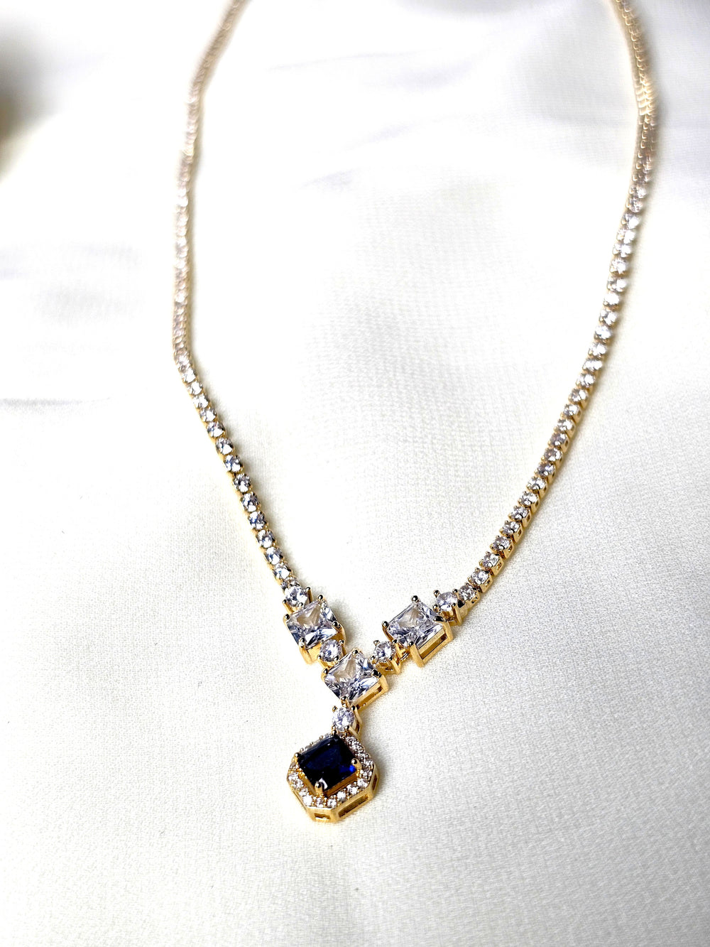 The Midnight Blue Tennis Necklace
