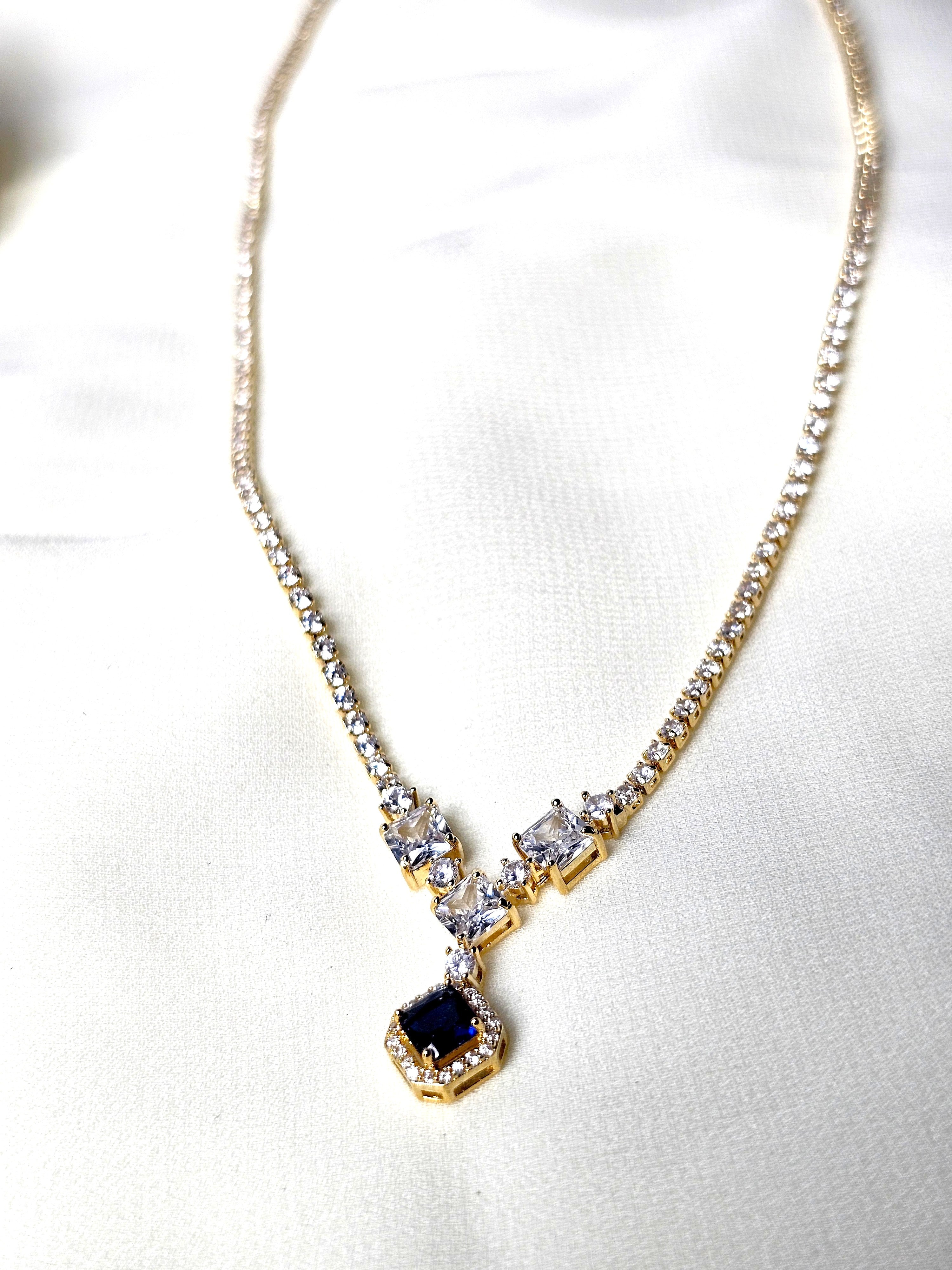 The Midnight Blue Tennis Necklace