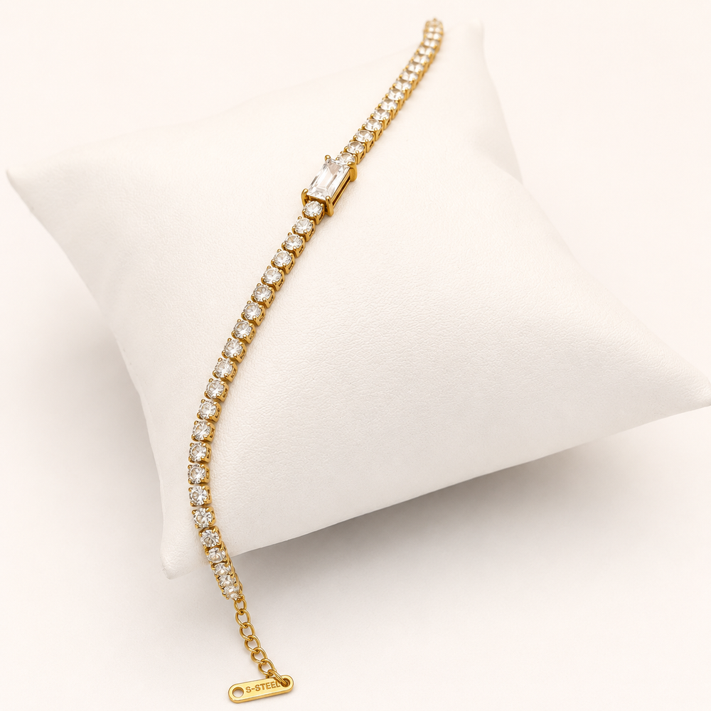 The Emerald Cut Tennis Bracelet