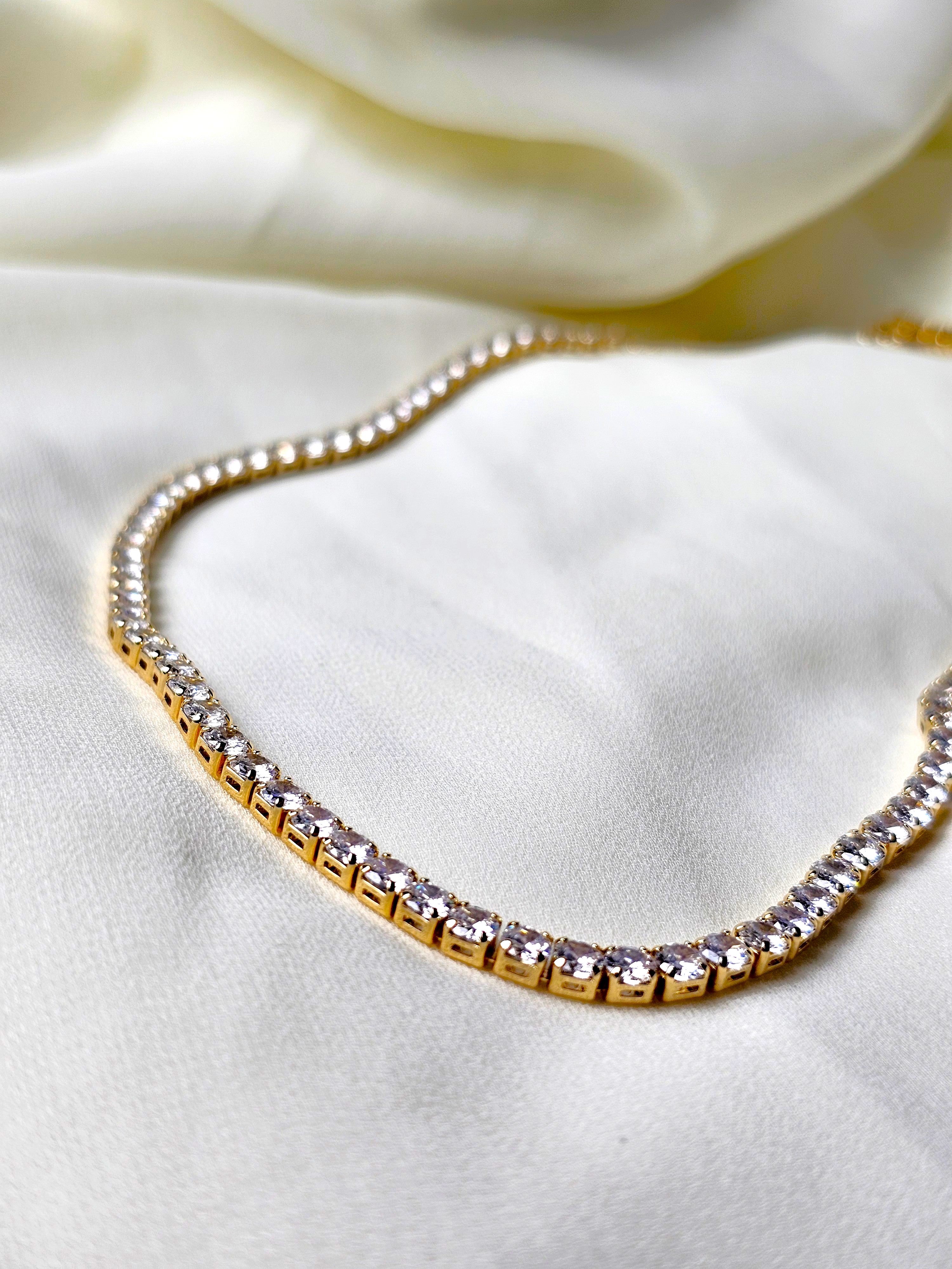 The Golden Classic Tennis Necklace