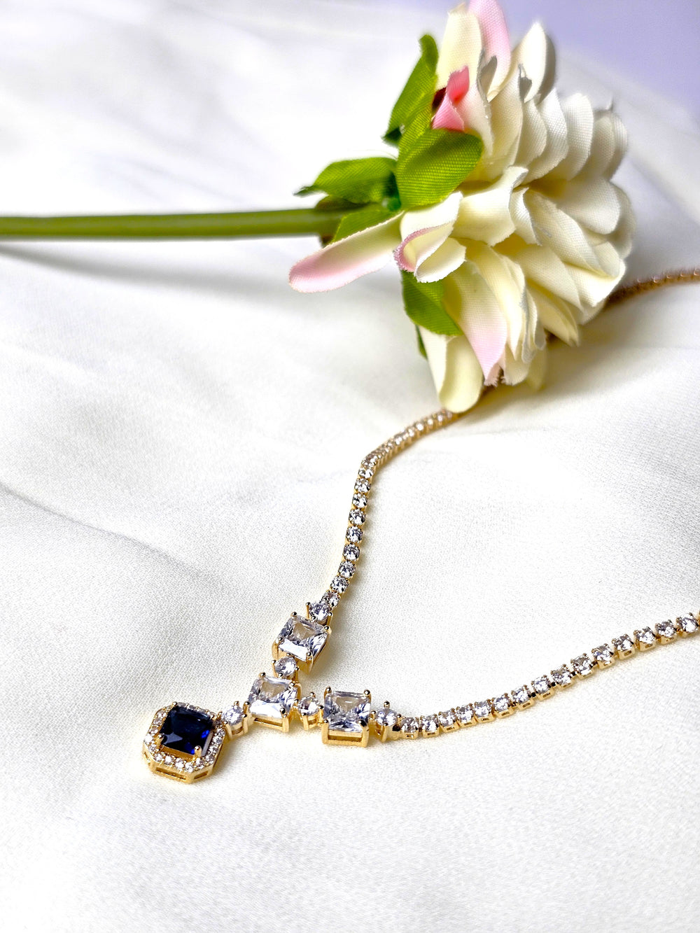 The Midnight Blue Tennis Necklace