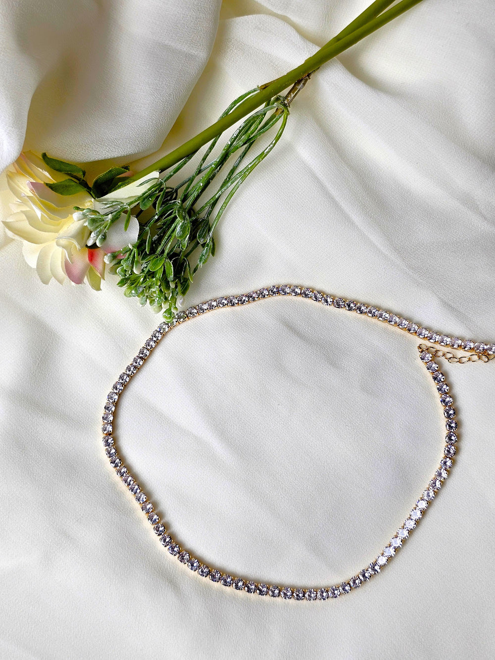 The Golden Classic Tennis Necklace