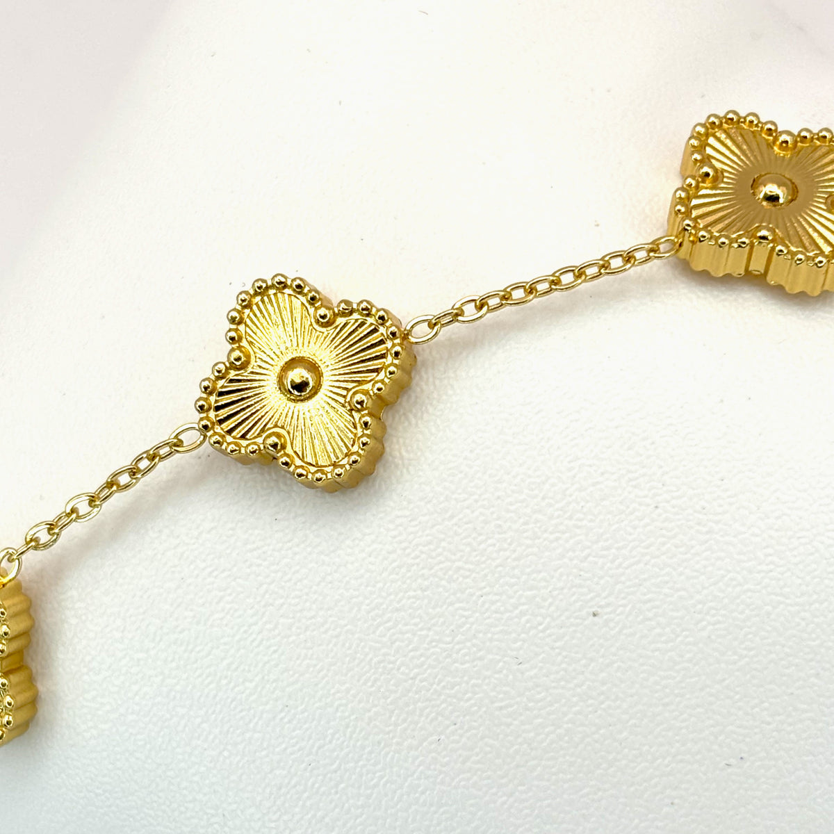 The Radiant Golden Clover Bracelet