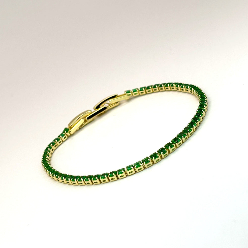 The Emerald Green Tennis Bracelet