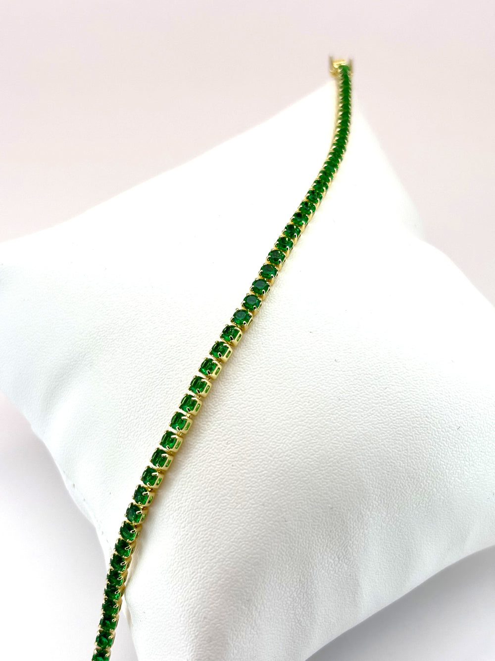 The Emerald Green Tennis Bracelet