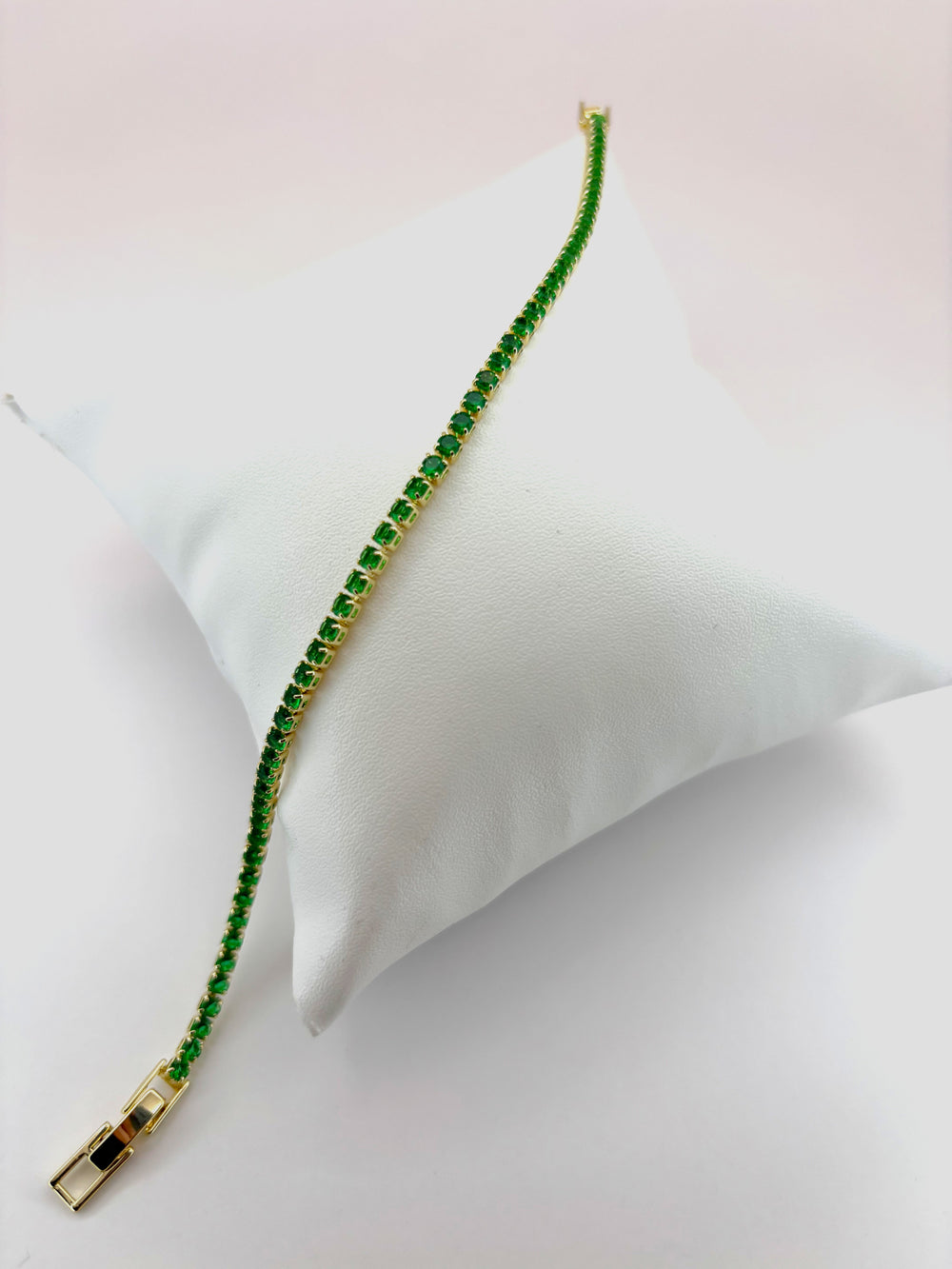 The Emerald Green Tennis Bracelet