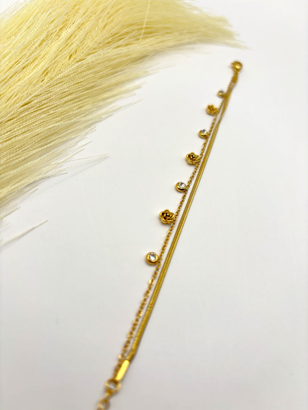 The Gilded Rose Layer Bracelet