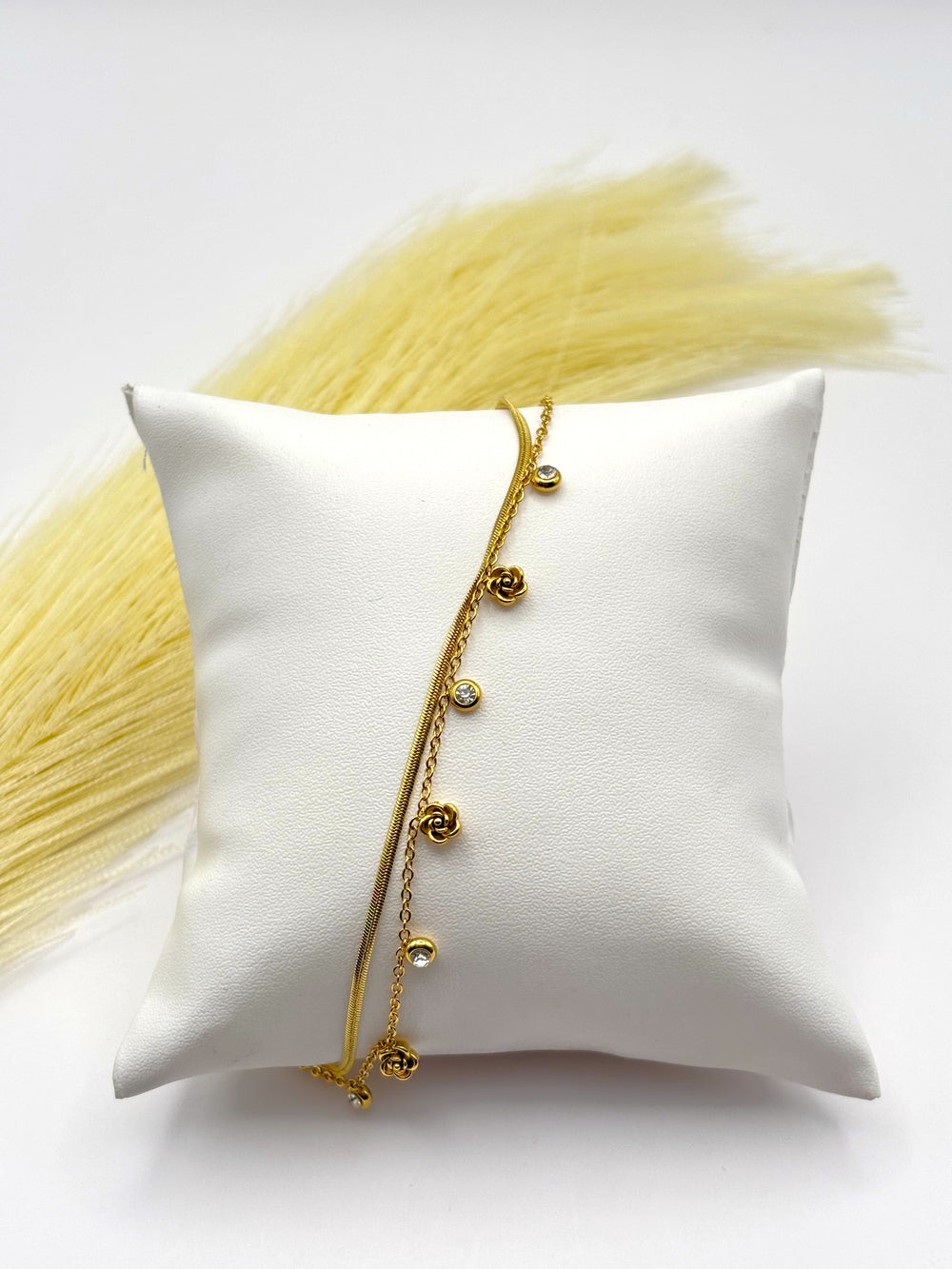 The Gilded Rose Layer Bracelet
