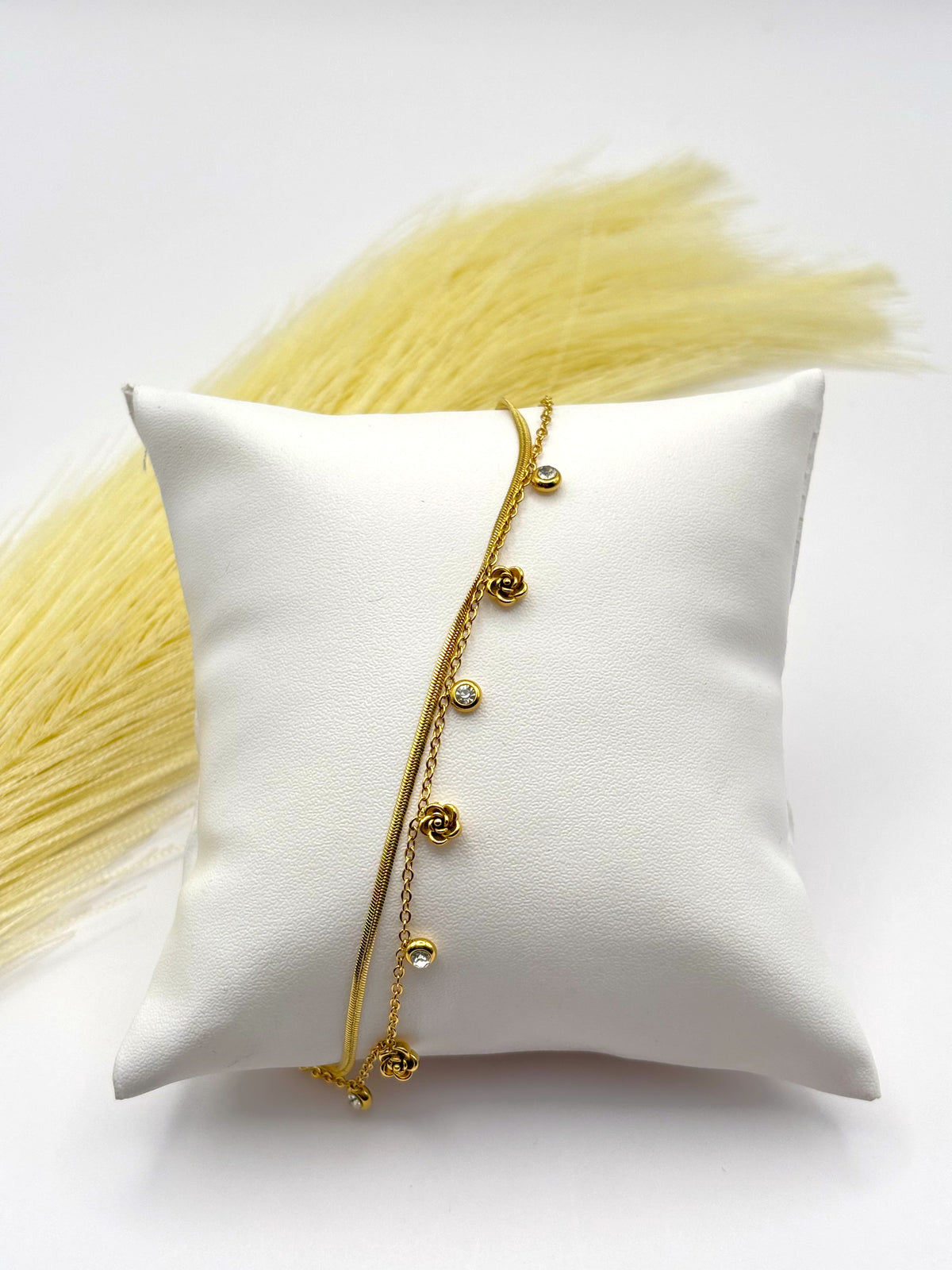 The Gilded Rose Layer Bracelet