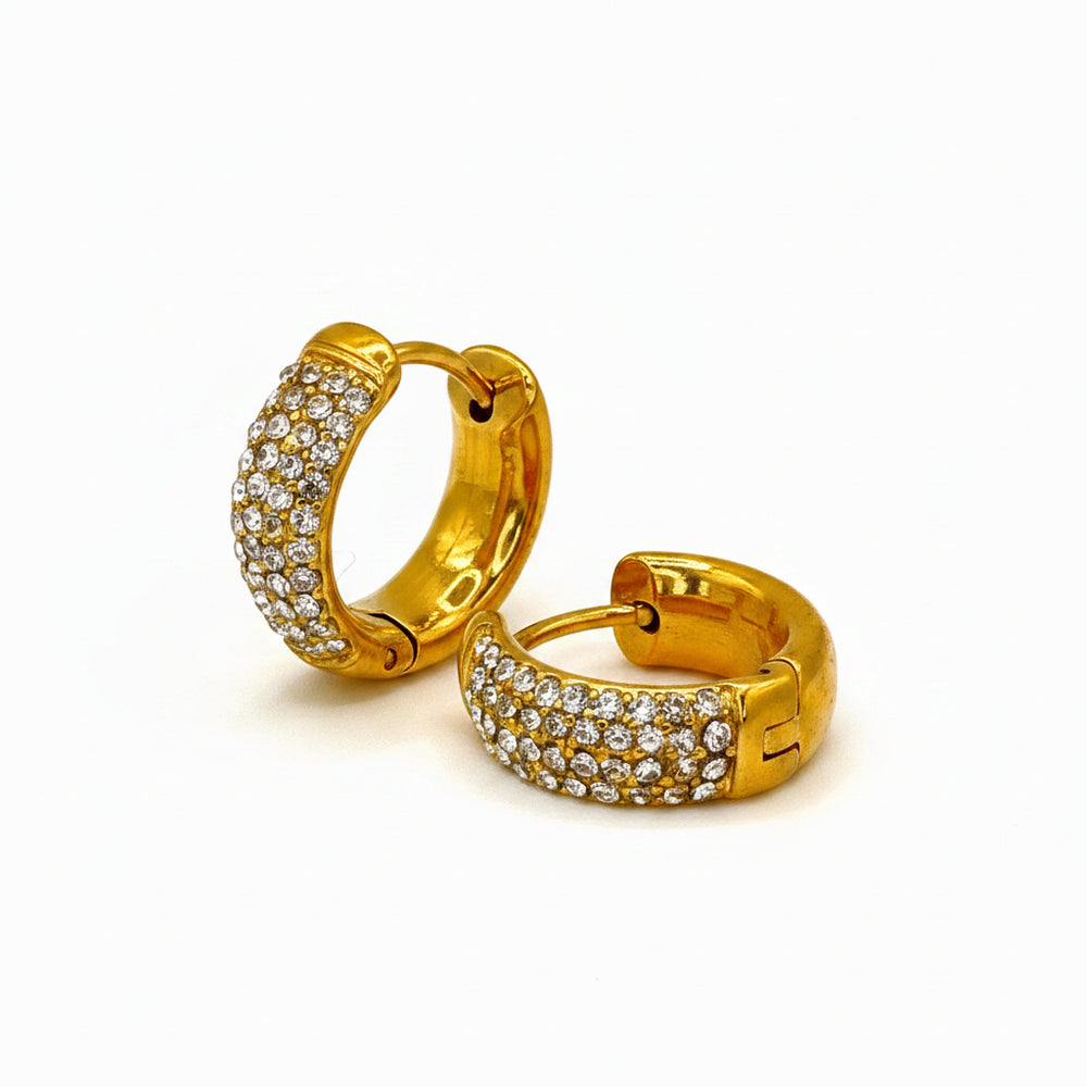 The Radiant Band Huggie Earrings