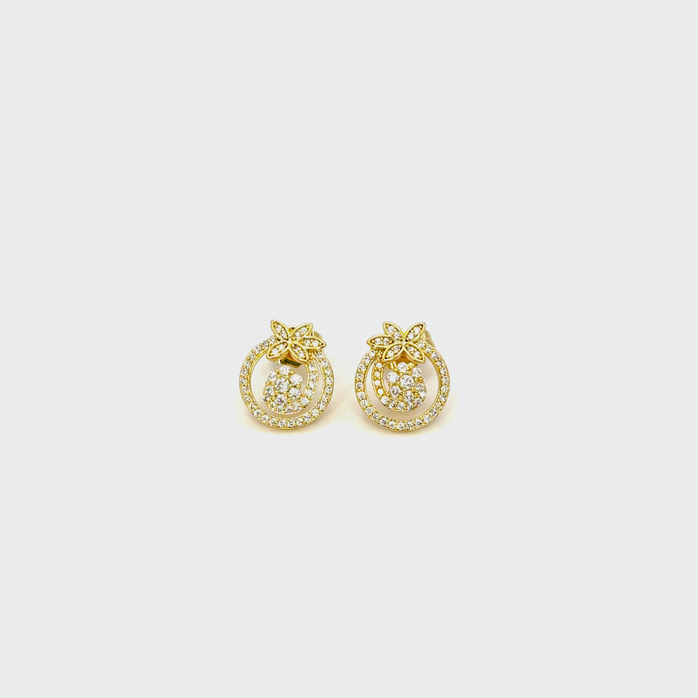 The Golden Halo Bow Earrings