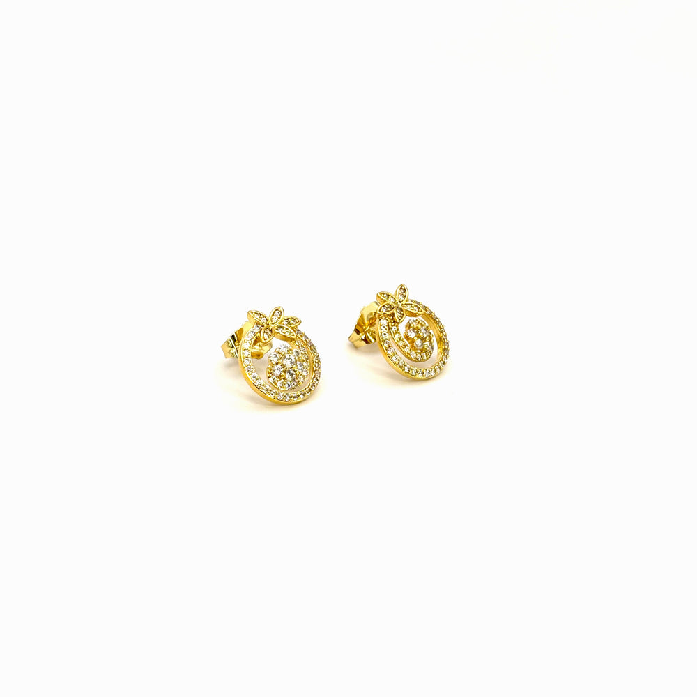 The Golden Halo Bow Earrings